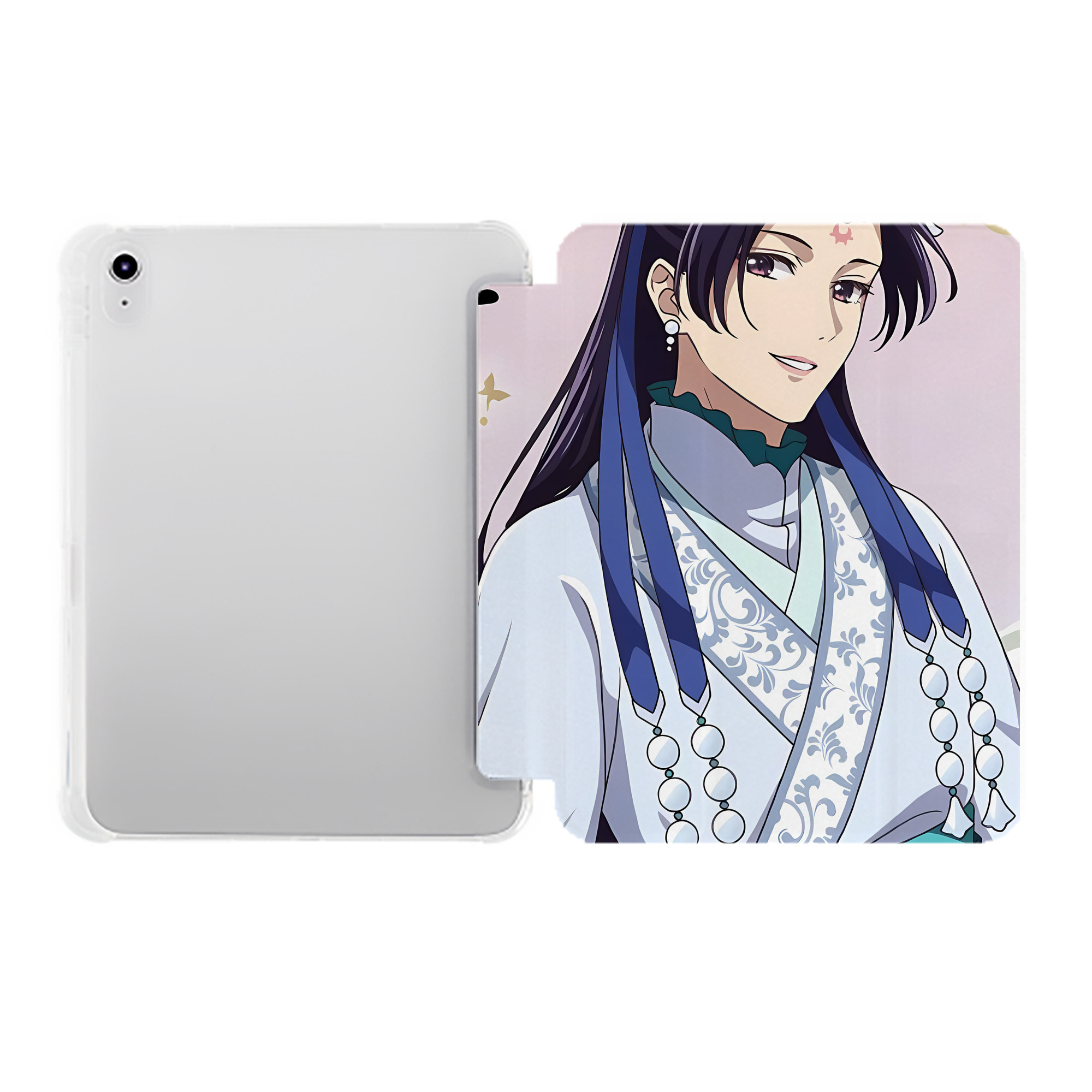 （画像用） 薬屋のひとりごと The Apothecary Diaries IPad ケース ペン収納付き 三つ折りスタンド PUレザー×シリコン 対応機種9.5/10.5/10.9インチ
